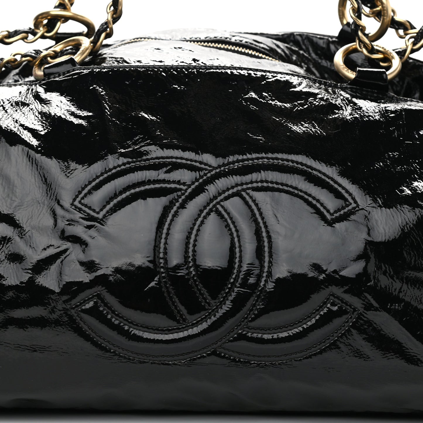 Vinyl XXL Rock and Chain Bowler Black