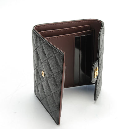 Chanel Caviar Quilted Compact Flap Wallet Black 6 of 9