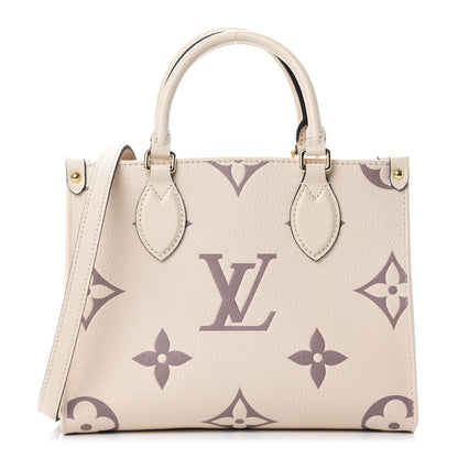 Louis Vuitton Empreinte Monogram Giant Onthego PM Creme Bois De Rose 1 of 11