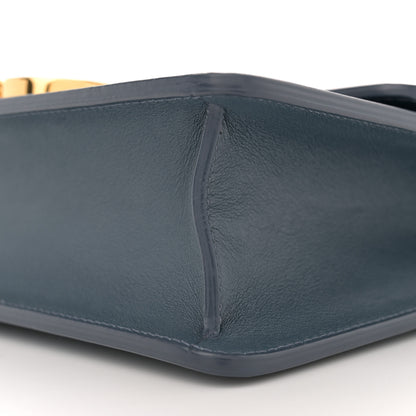 Christian Dior Smooth Calfskin 30 Montaigne Flap Bag Blue 10 of 10