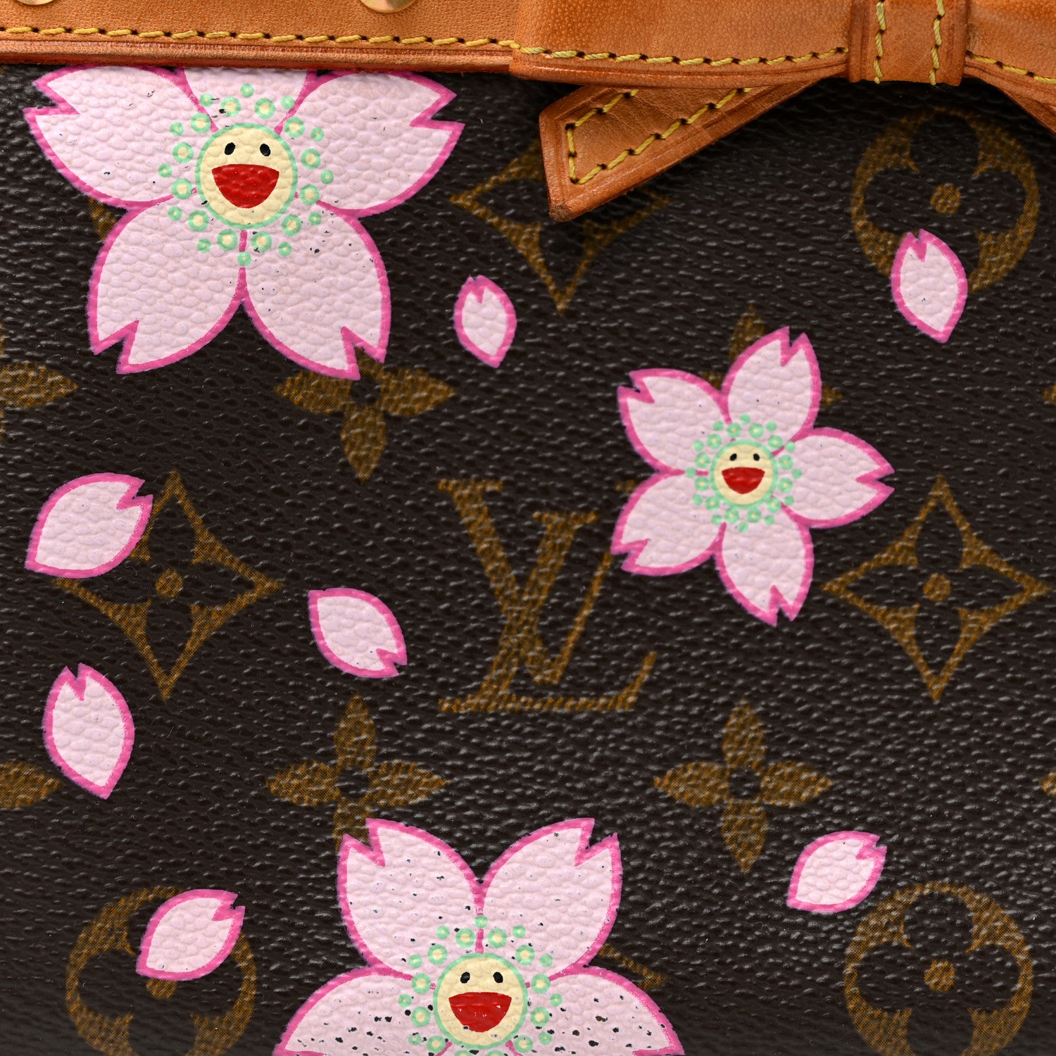 Louis Vuitton Monogram Cherry Blossom Pochette Accessories Brown 7 of 25
