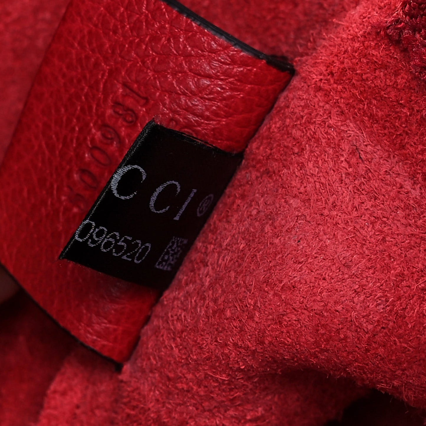 Pebbled Calfskin Medium Logo Portfolio Clutch Hibiscus Red