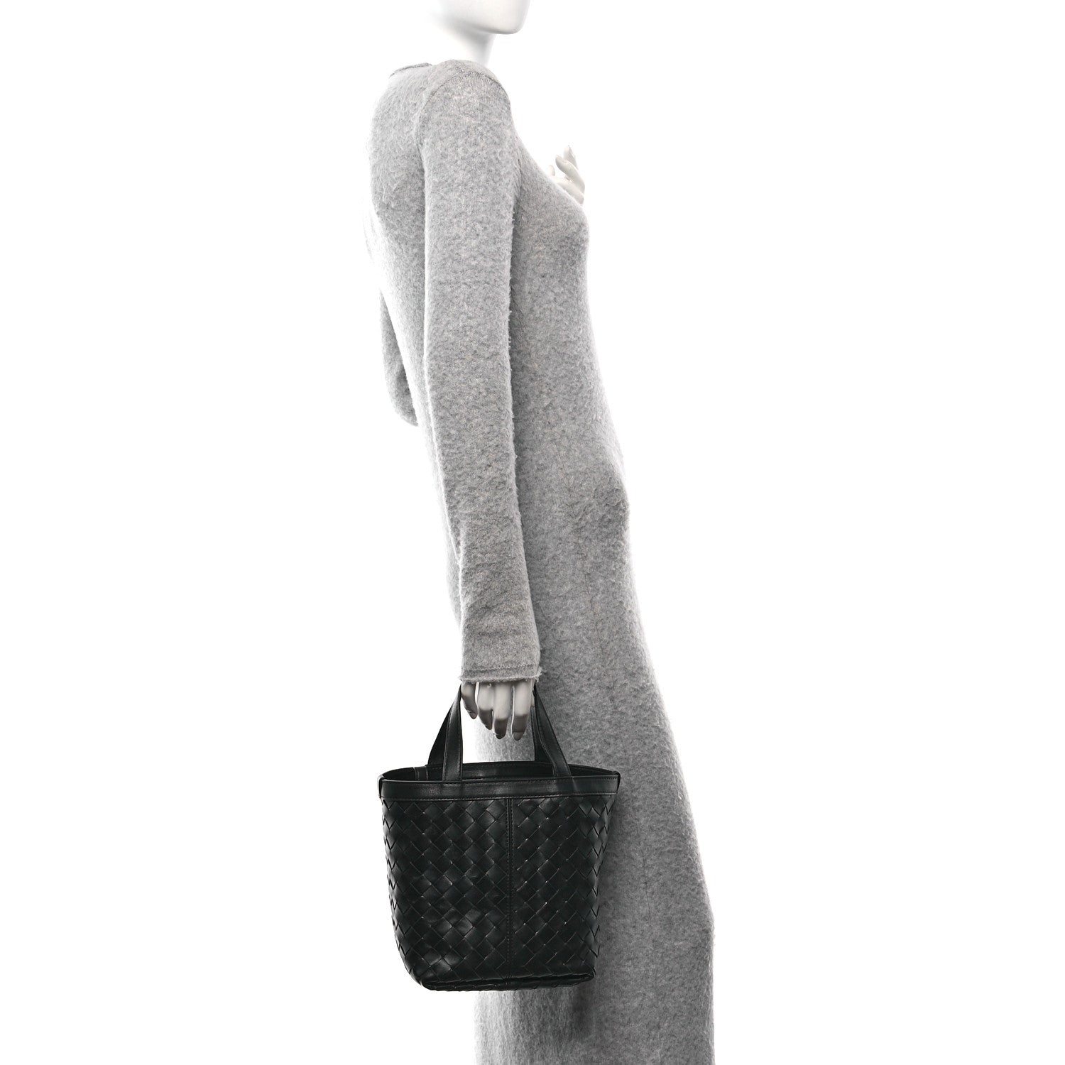 Bottega Veneta Nappa Intrecciato Small Flip Flap Tote Black 2 of 10