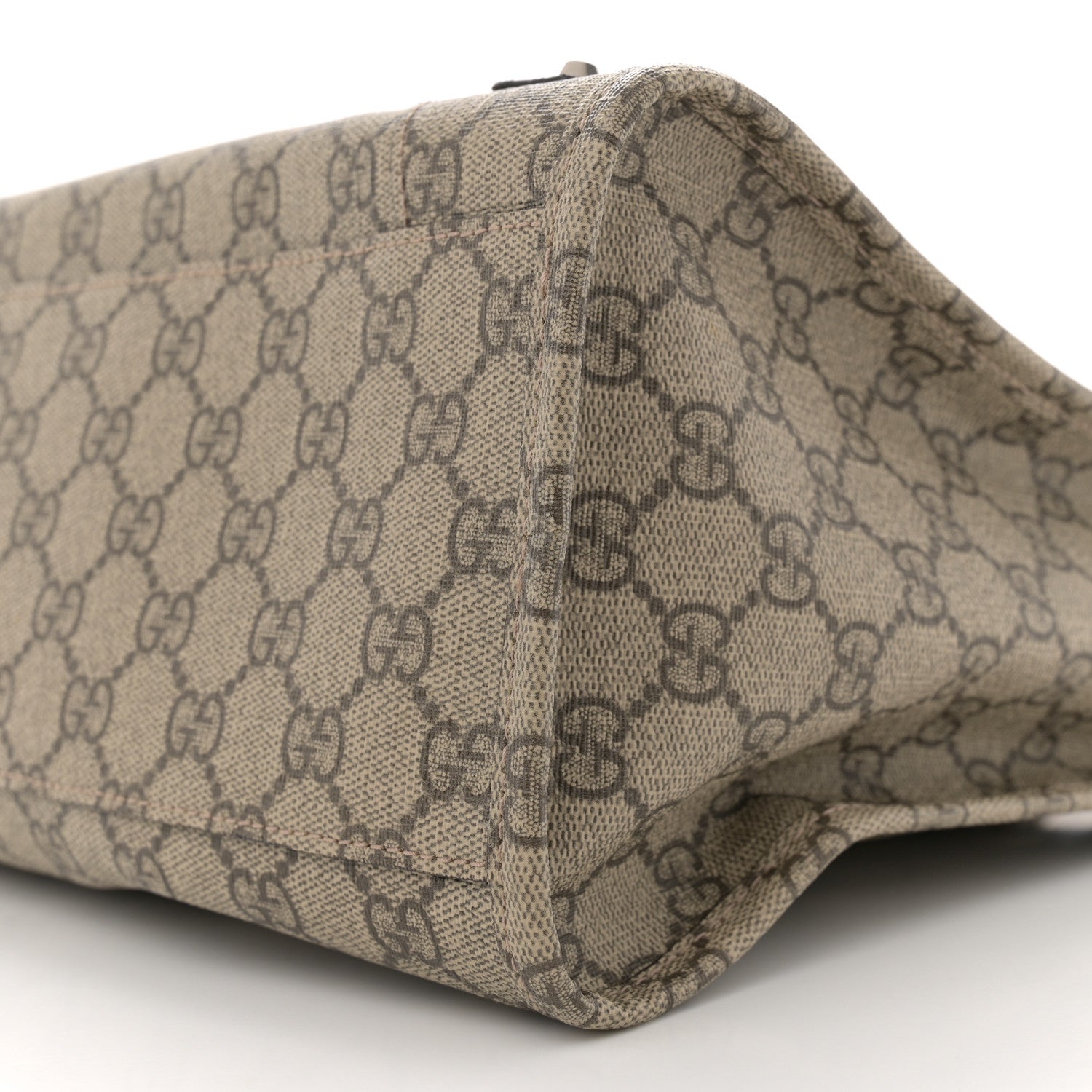 Balenciaga X GUCCI GG Supreme Monogram Neo Classic Silver Hardware City Beige Ebony 11 of 12