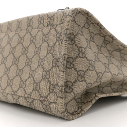 Balenciaga X GUCCI GG Supreme Monogram Neo Classic Silver Hardware City Beige Ebony 11 of 12