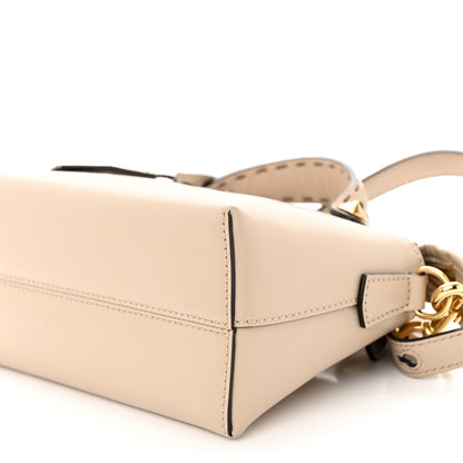 Fendi Vitello King Logo Embossed Mini By The Way Boston Bag Nuvola 10 of 12