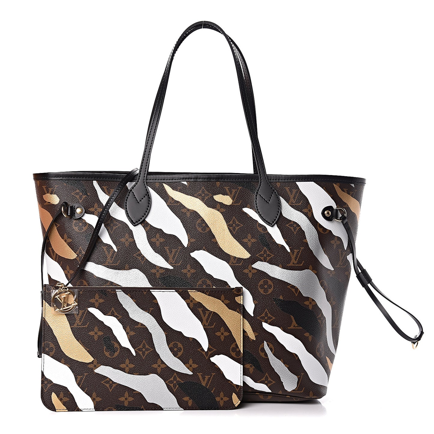 X LOL Monogram Neverfull MM Gold Silver