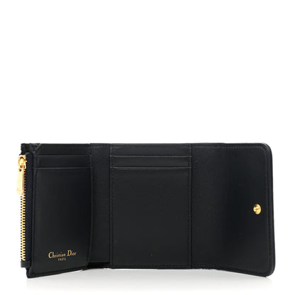 Christian Dior Oblique 30 Montaigne Lotus Wallet Blue 5 of 7