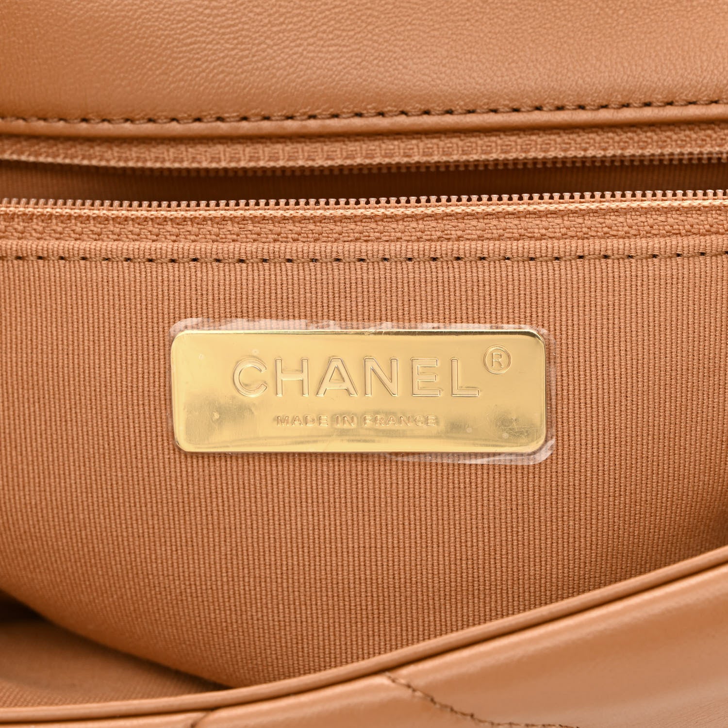 Chanel Lambskin Quilted Medium Chanel 19 Flap Brown 6 of 11