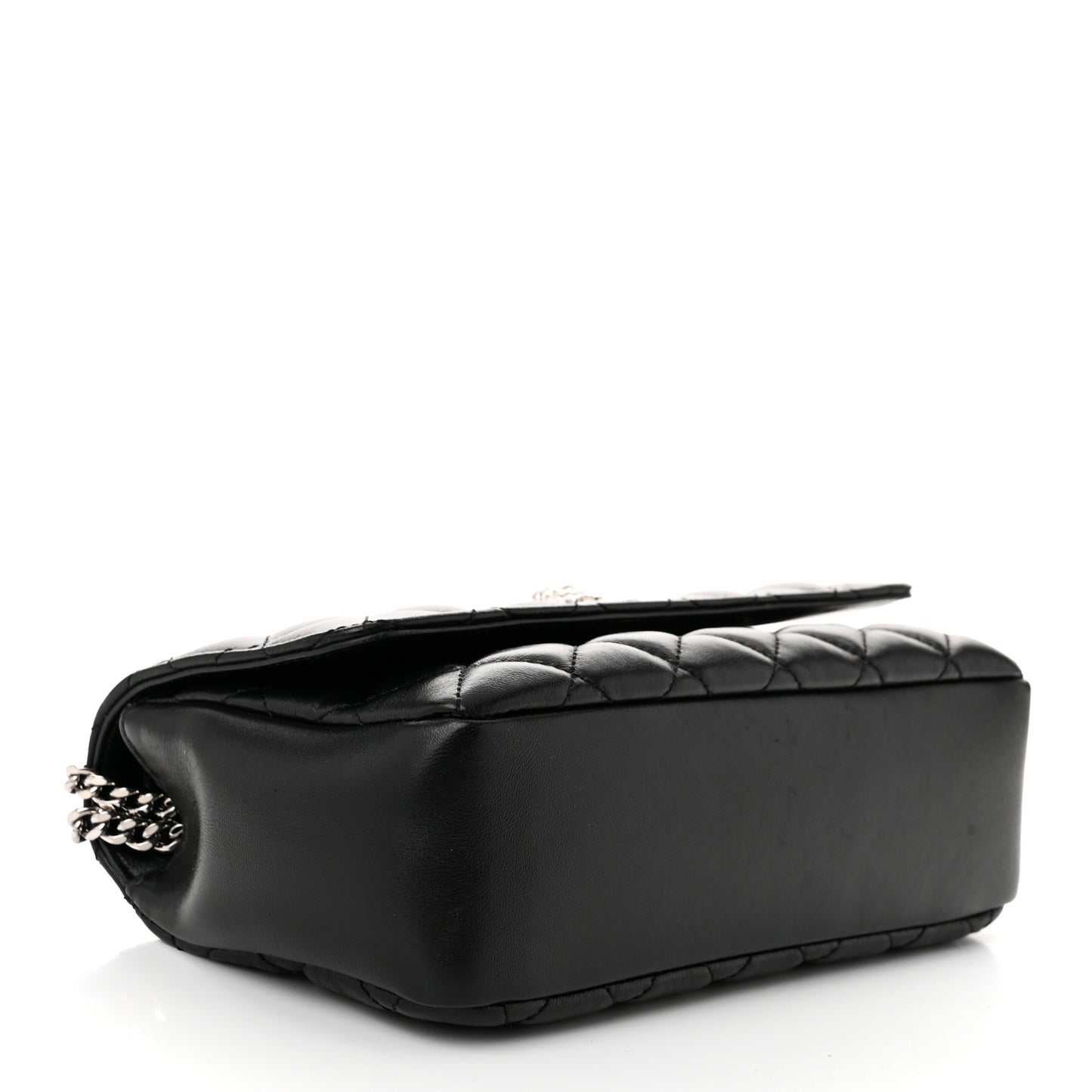 Nappa Quilted Medusa Small Chain Shoulder Bag Black