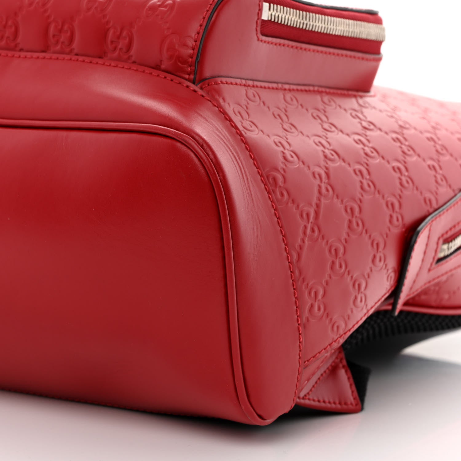 Gucci Guccissima Signature Day Backpack Hibiscus Red 11 of 11