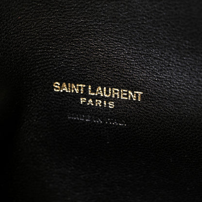 Saint Laurent Lambskin Chevron Quilted Small Loulou Black 10 of 13
