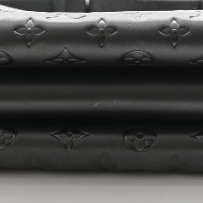 Louis Vuitton Lambskin Embossed Monogram Coussin MM Black 16 of 19