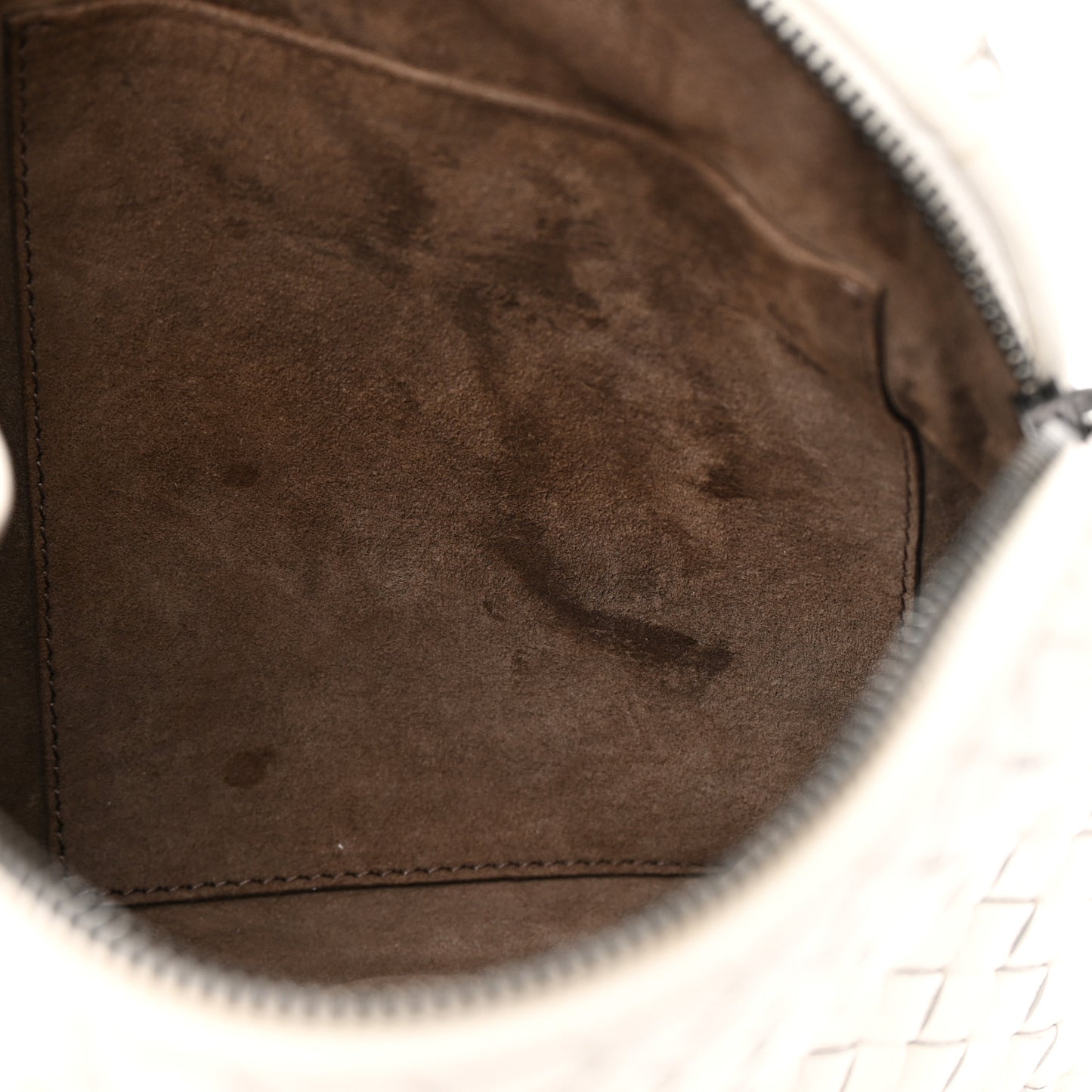 Nappa Intrecciato Nodini Crossbody Messenger White