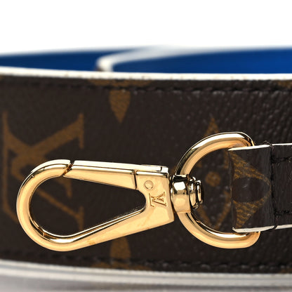 Louis Vuitton Monogram Bandouliere Shoulder Strap Blue 2 of 7