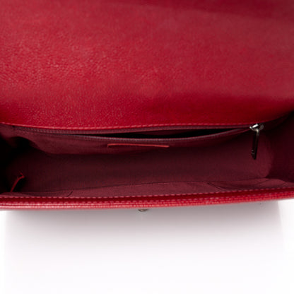 Chanel Caviar Quilted New Medium Boy Flap Dark Red 5 of 10