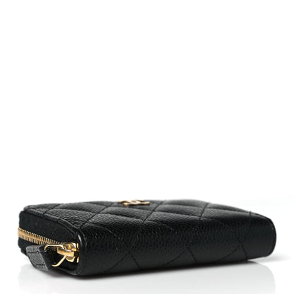 Chanel Caviar Quilted Zip Coin Purse Black 4 of 8