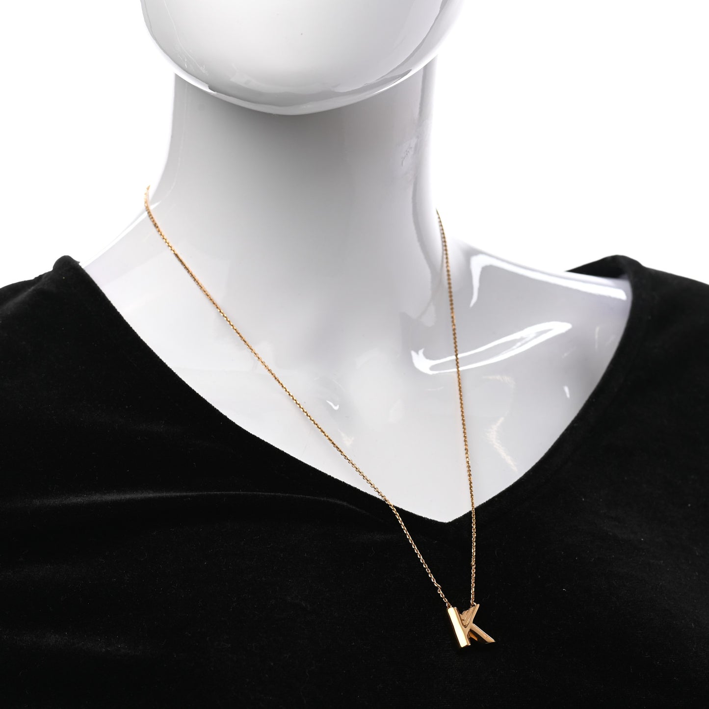 LV And Me Letter K Necklace Gold