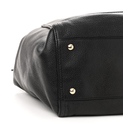Gucci Pebbled Calfskin Medium Soho Shoulder Bag Black 9 of 12