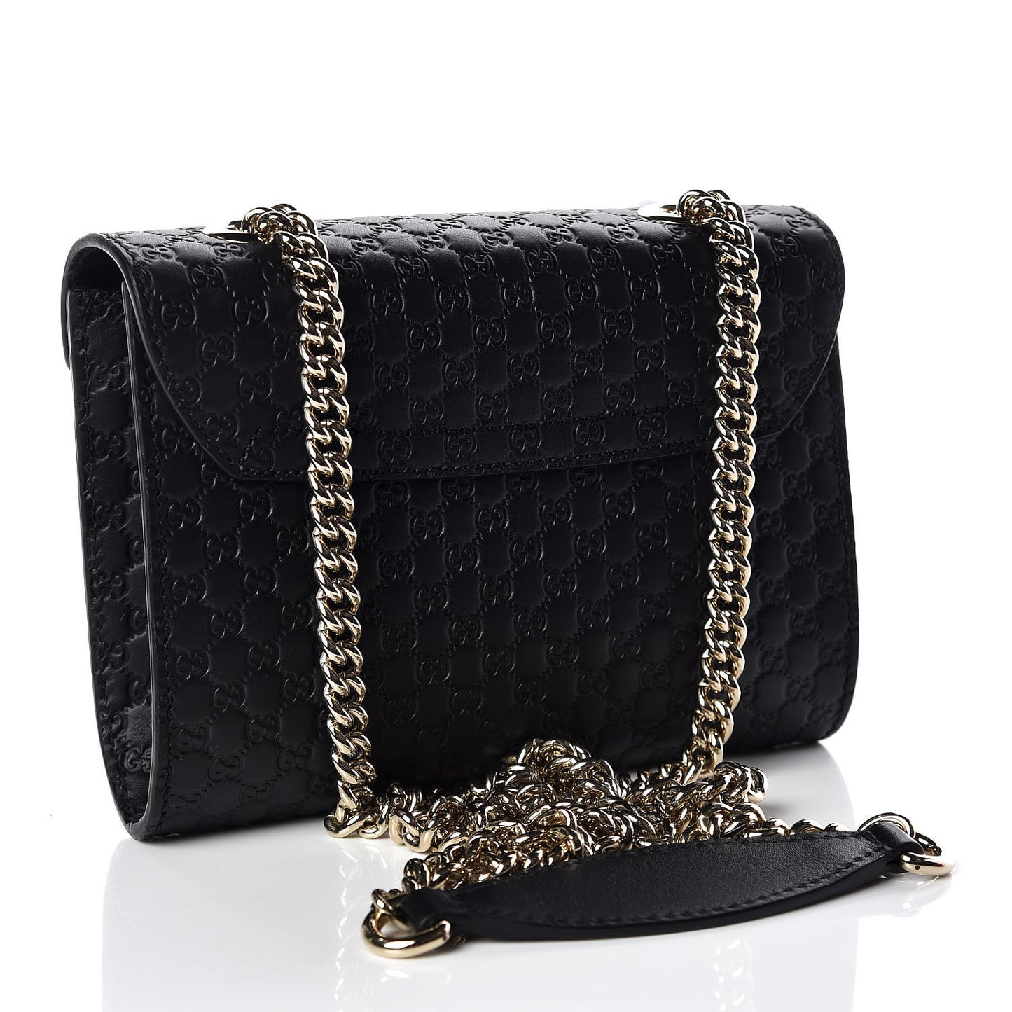 Microguccissima Mini Emily Shoulder Bag Black