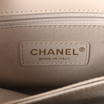 Chanel Calfskin Chevron Quilted Mini Coco Handle Flap Rose Pale 6 of 11