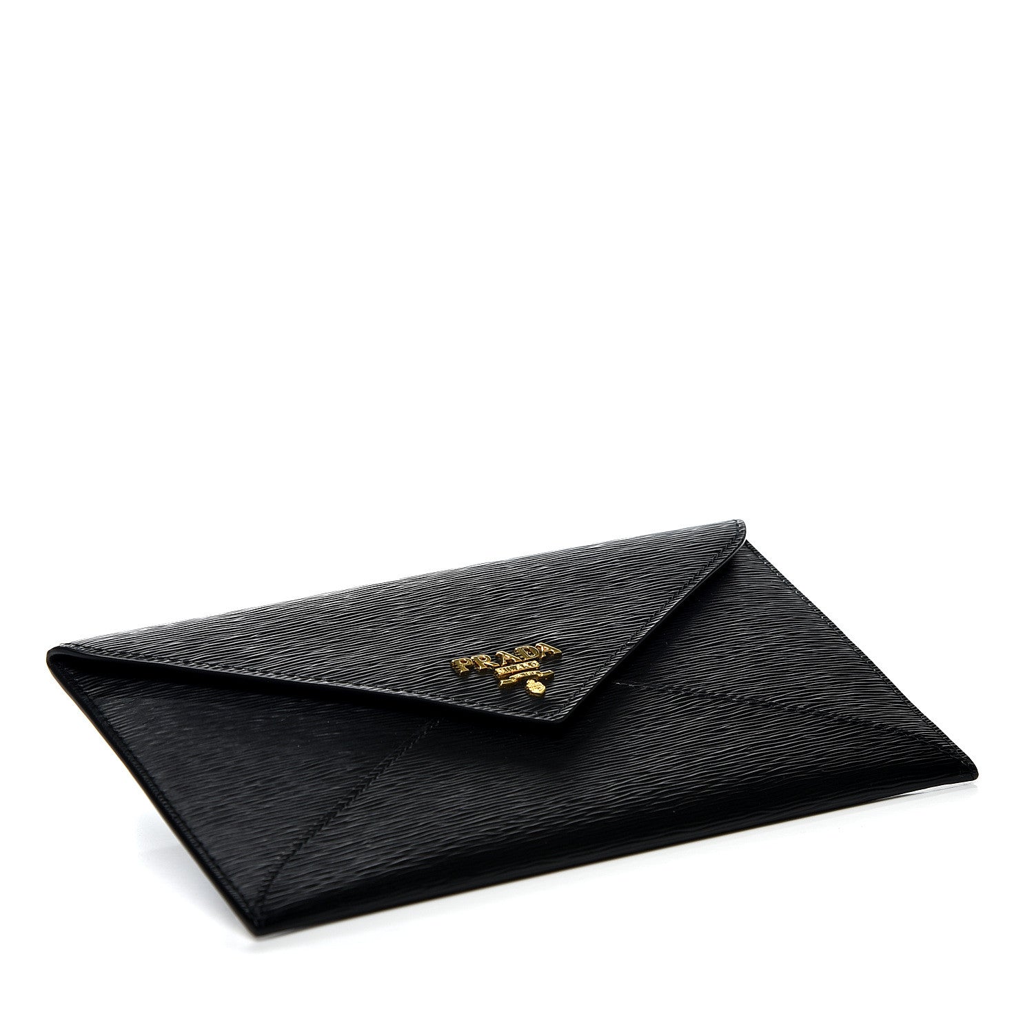 Prada Vitello Move Envelope Wallet Black 3 of 8
