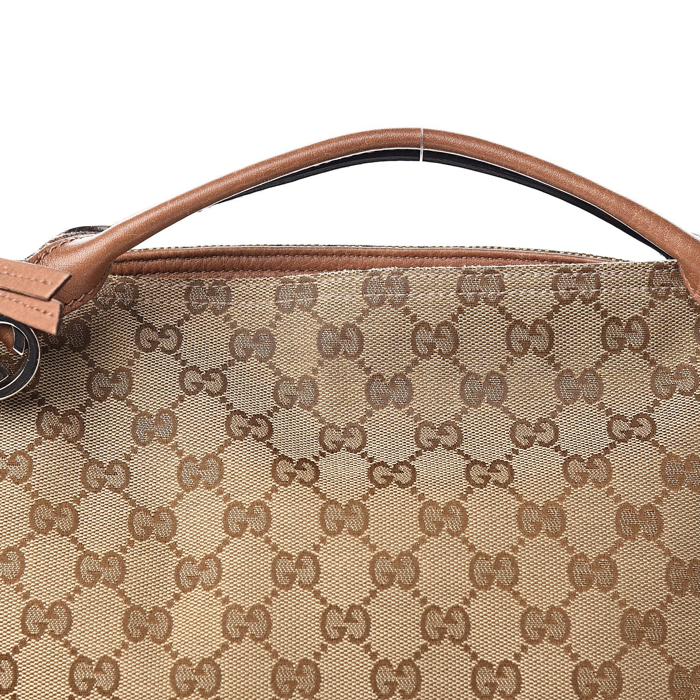 Monogram Old Libeccio Medium Miss GG Top Handle Bag Beige Ebony Light Brown