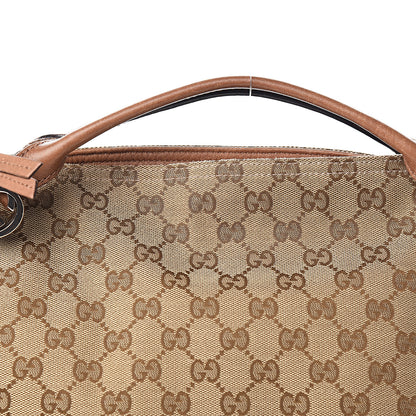 Gucci Monogram Old Libeccio Medium Miss GG Top Handle Bag Beige Ebony Light Brown 10 of 13