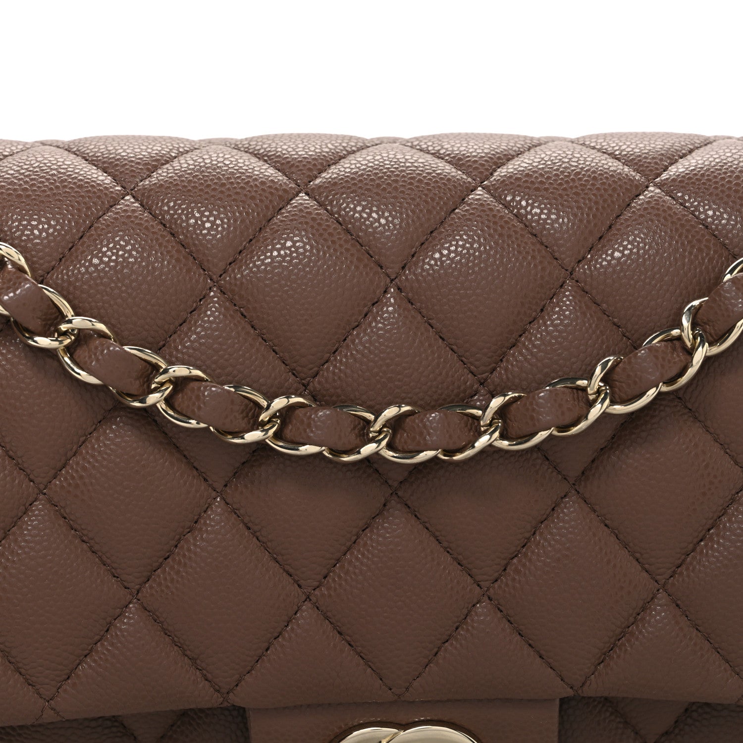 Chanel Caviar Quilted Medium Double Flap Brown 1861859 – FASHIONPHILE