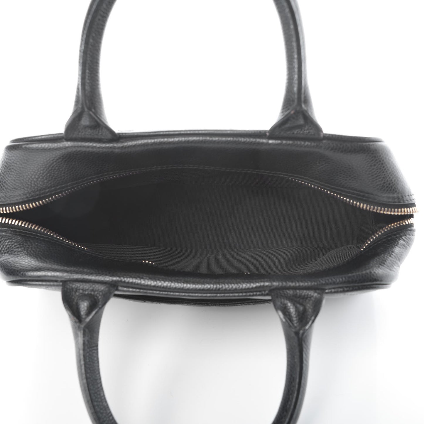 Caviar Quilted Small Bowler Black