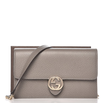 Gucci Dollar Calfskin Interlocking G Chain Wallet Loess 8 of 8