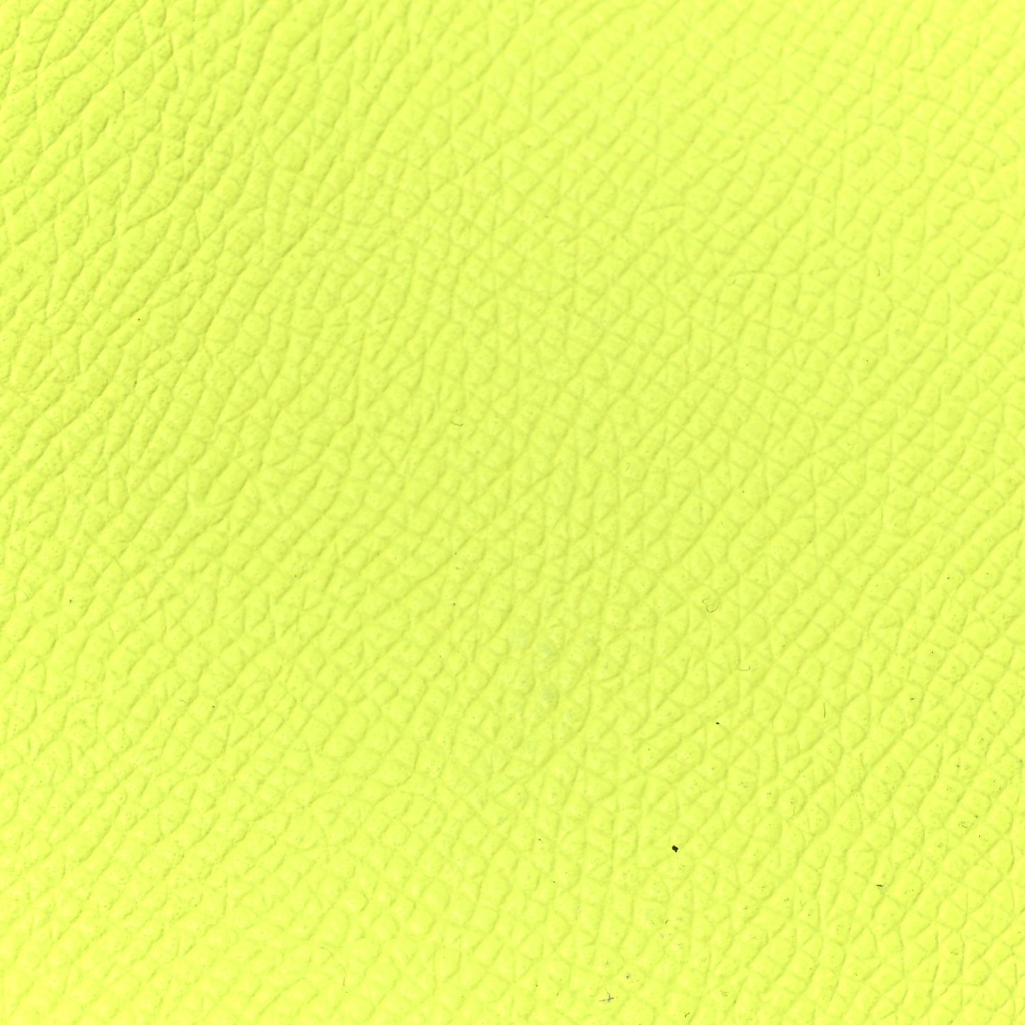 Calfskin Logo Zip Pouch Acid Green Black