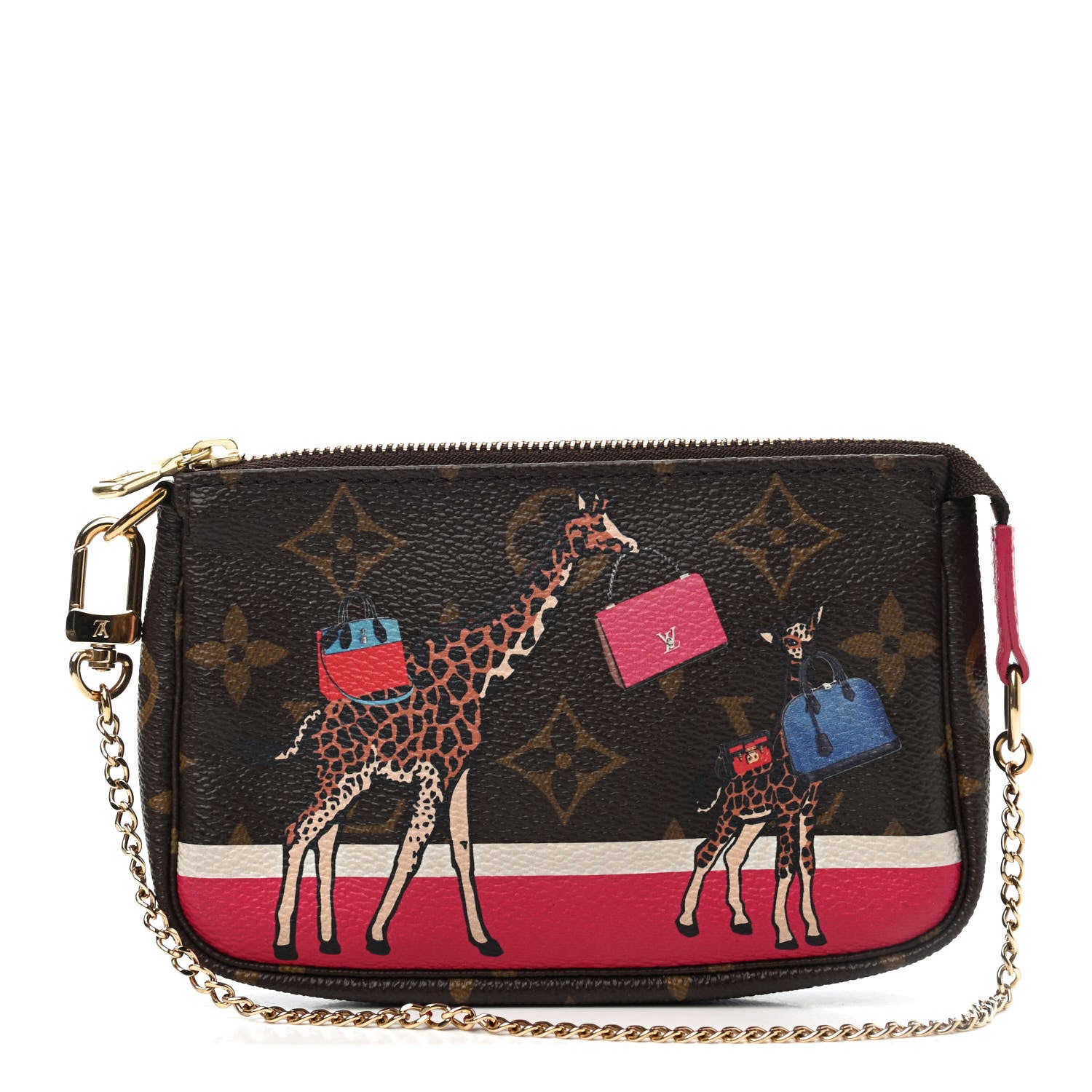 Louis Vuitton Monogram 2017 Christmas Animation Mini Pochette Accessories 1 of 4