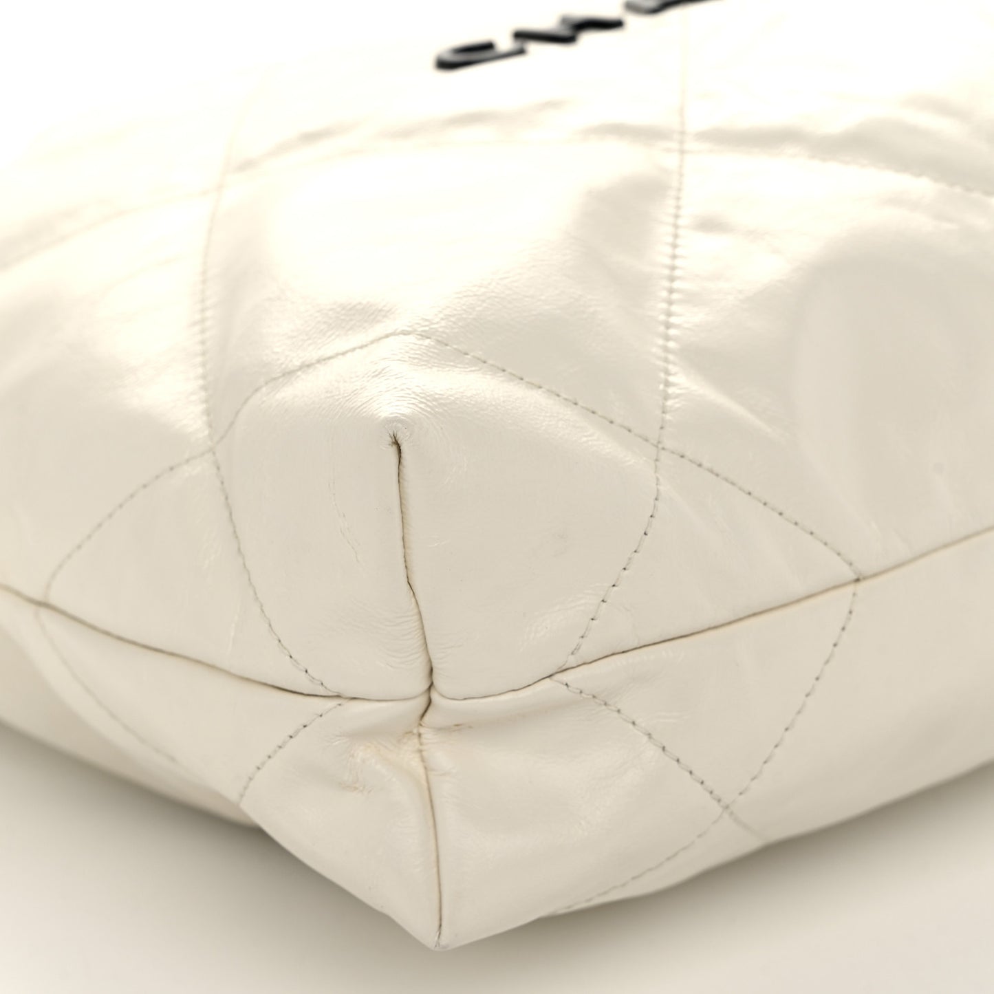 Calfskin Quilted Small Chanel 22 White