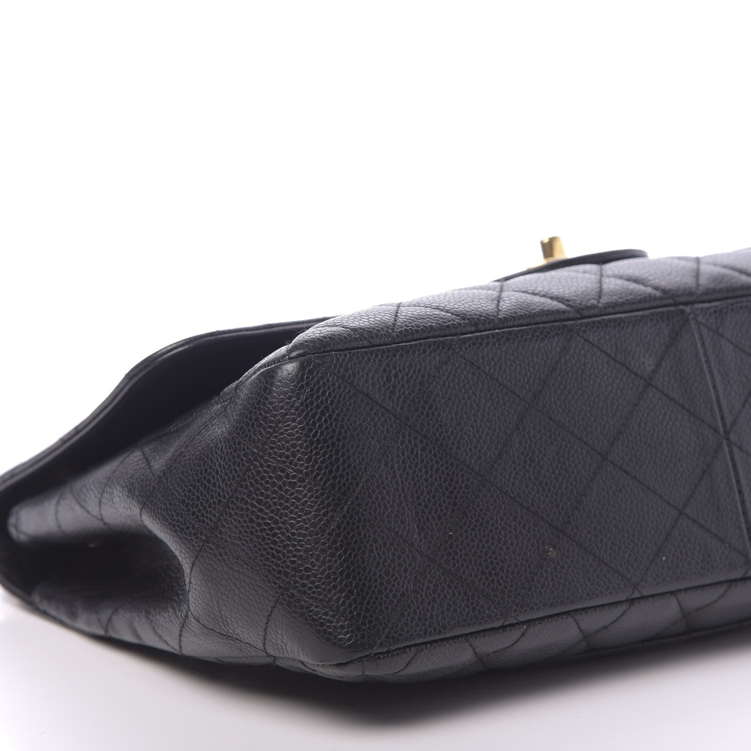 Chanel Caviar Quilted Jumbo Single Flap Black 11 of 12