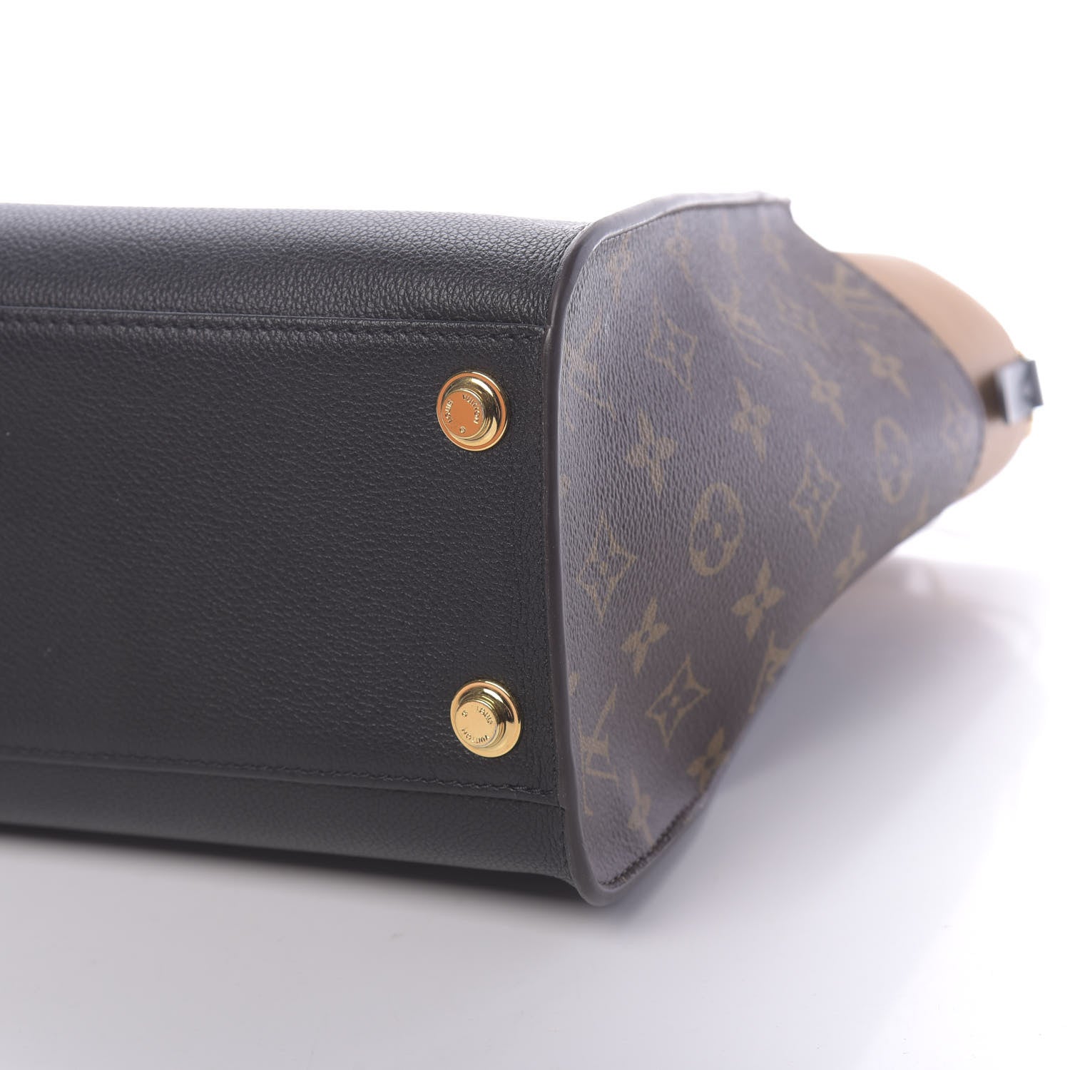 Louis Vuitton Calfskin Monogram On My Side Black 9 of 10