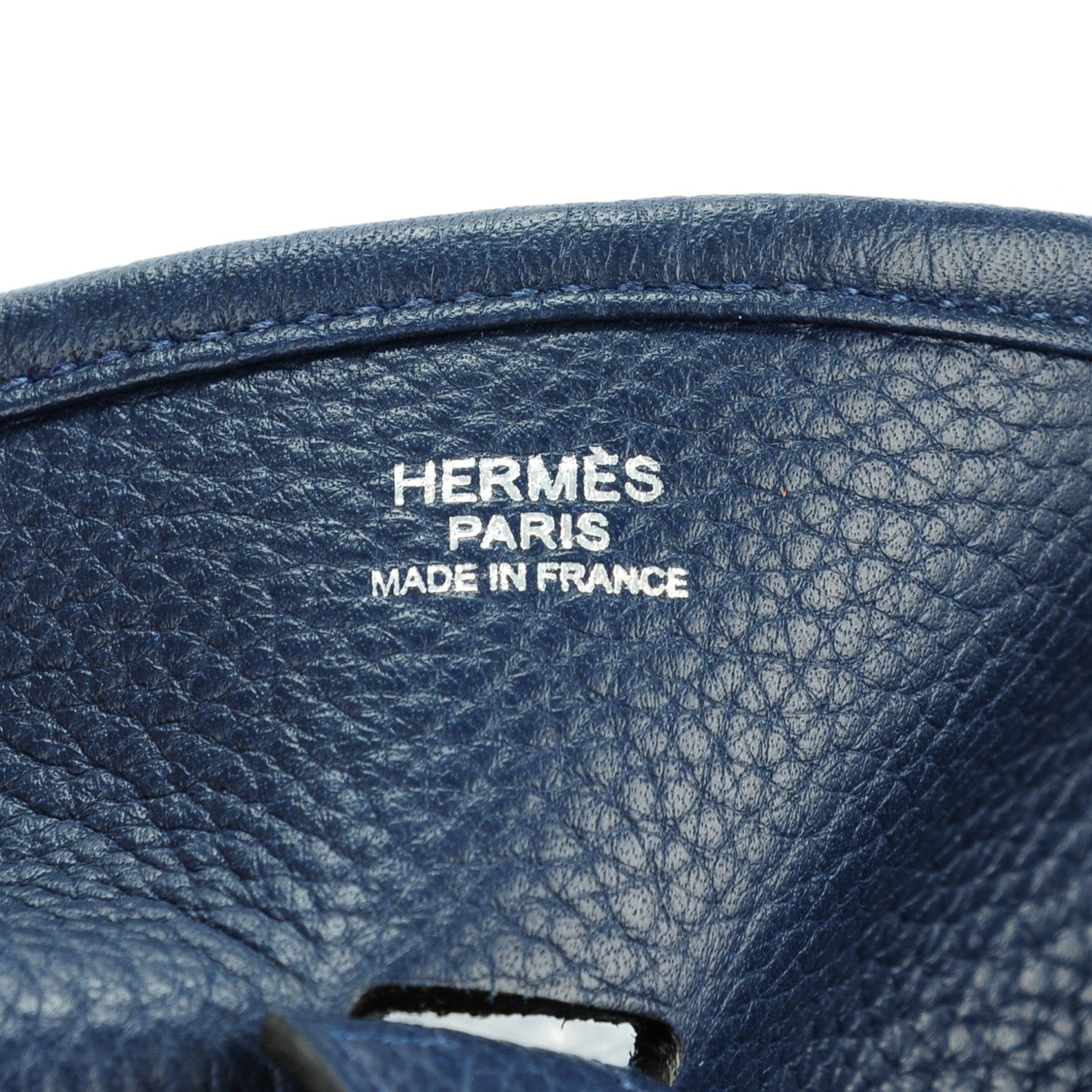 Hermes Taurillon Clemence Evelyne III PM Bleu Nuit 12 of 12