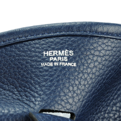 Hermes Taurillon Clemence Evelyne III PM Bleu Nuit 12 of 12