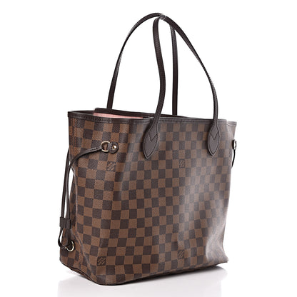 Louis Vuitton Damier Ebene Neo Neverfull MM Rose Ballerine 3 of 12