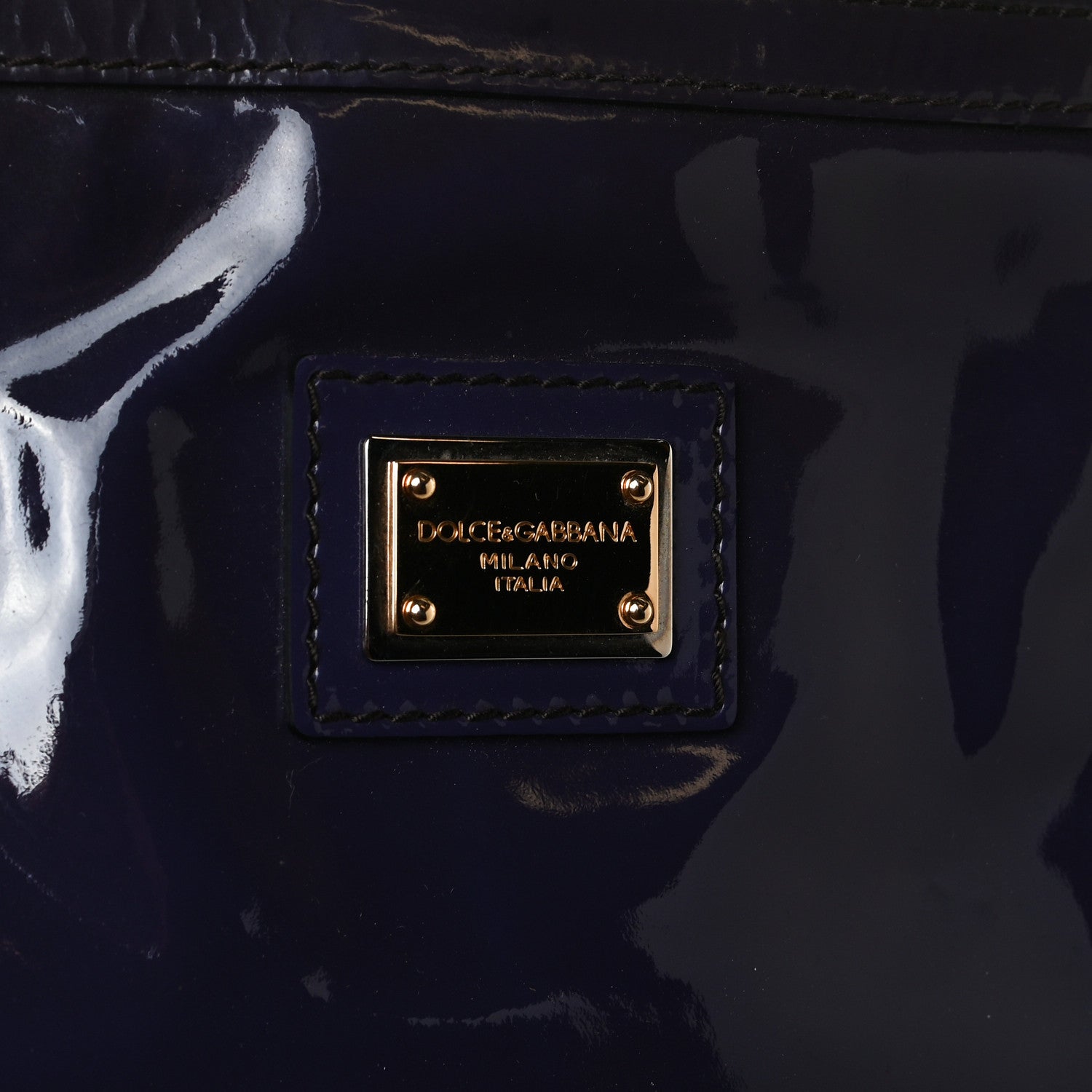 Dolce & Gabbana Patent Shopping Tote Purple 15 of 22