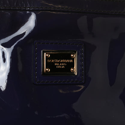 Dolce & Gabbana Patent Shopping Tote Purple 15 of 22