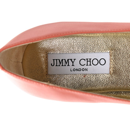 Jimmy Choo Nappa Metal Mesh Waine Ballet Flats 39 Agate Gold 7 of 9