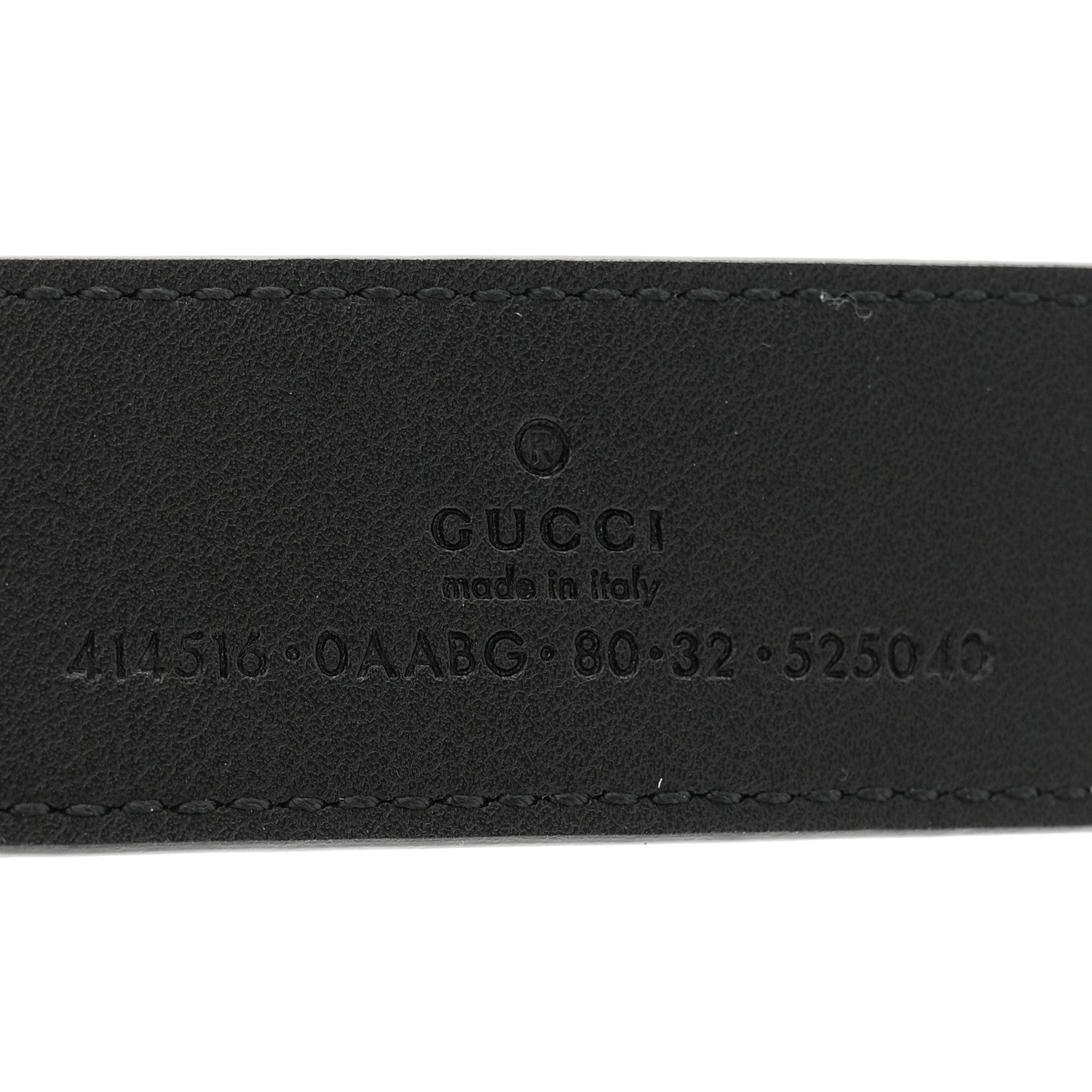 Gucci Calfskin Double G 30mm Belt 80 32 Black 3 of 5
