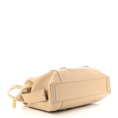 Givenchy Smooth Calfskin Medium Antigona Lock Duffle Bag Beige 4 of 14