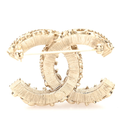 Chanel Enamel CC Baroque Brooch Black Gold 3 of 3