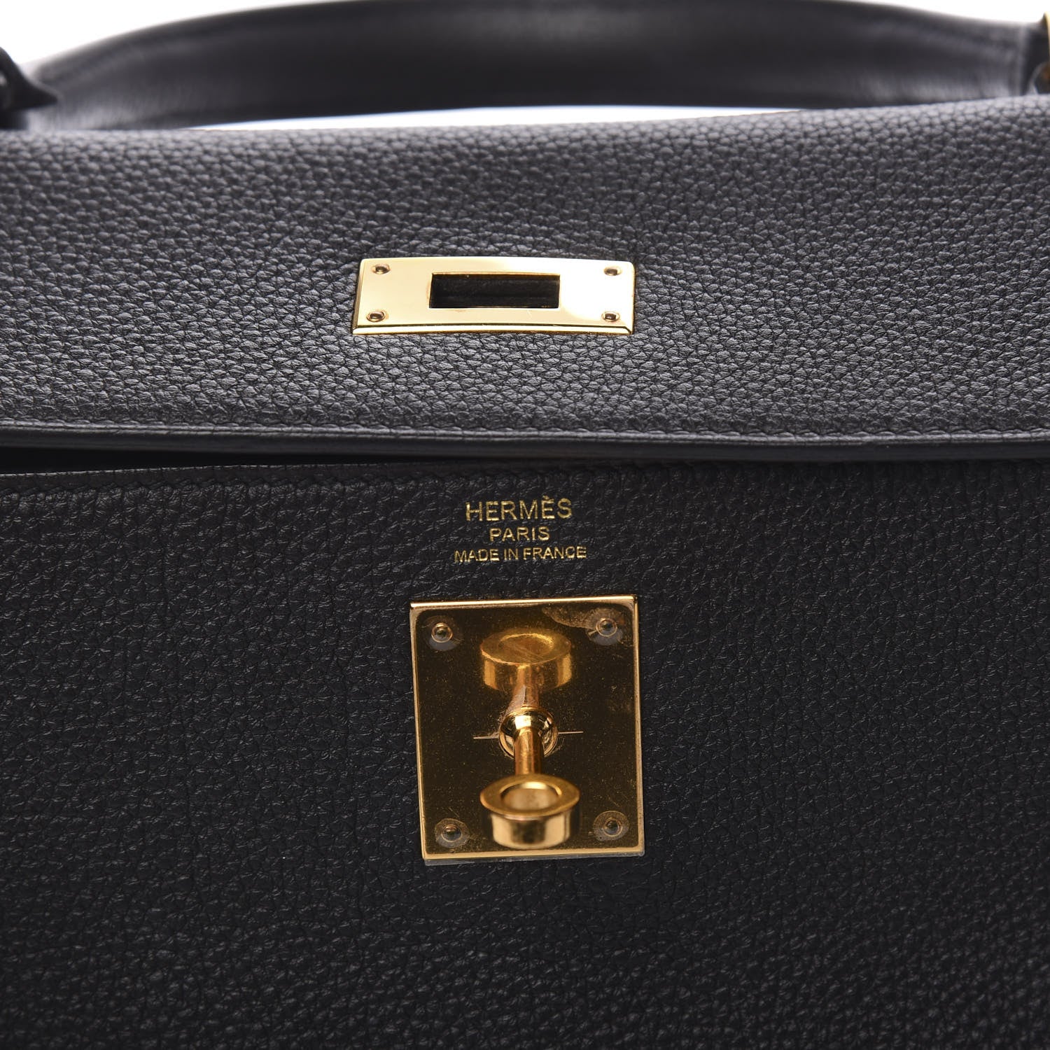 Hermes Togo Kelly Retourne 28 Black 5 of 9