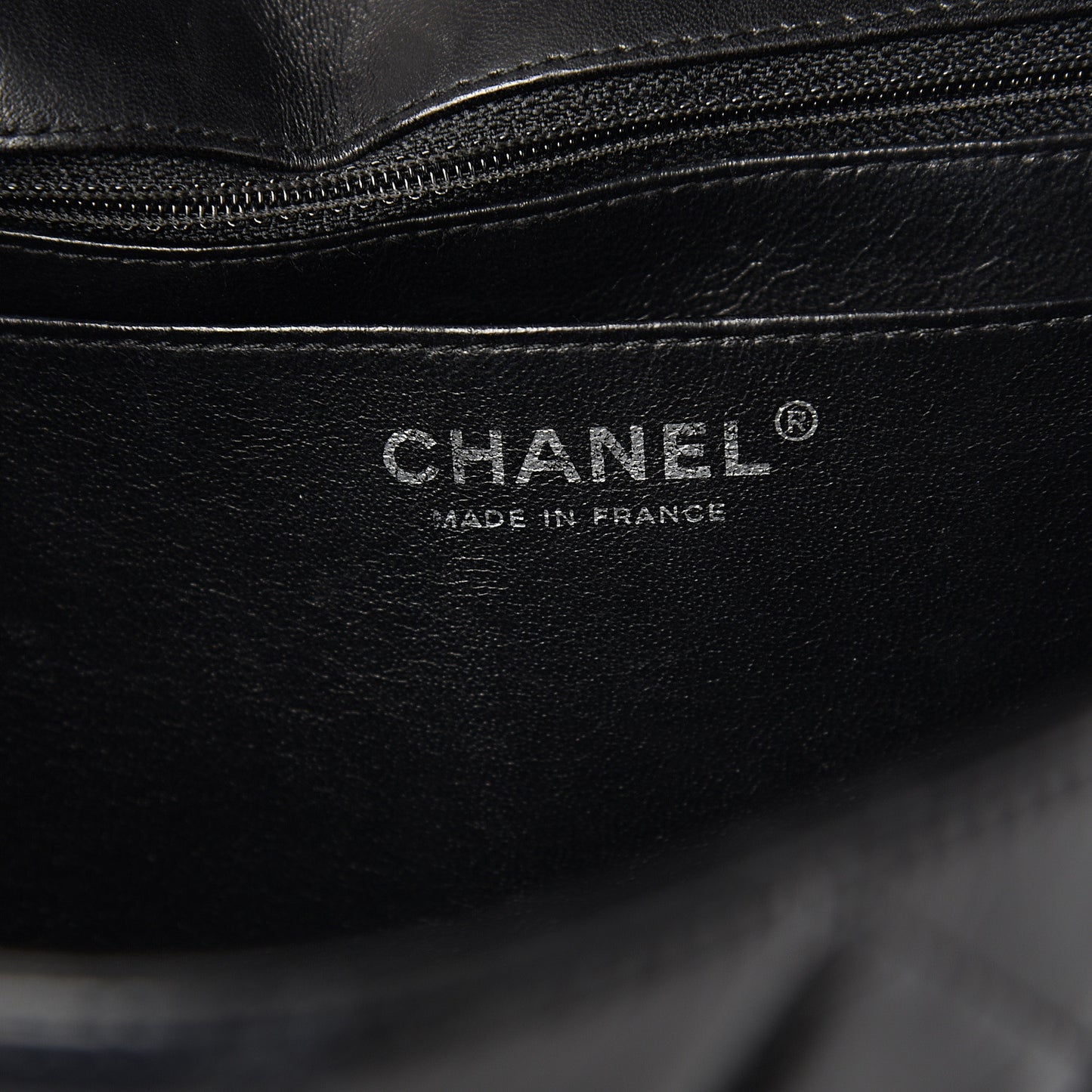 Distressed Patent Quilted Jumbo Single Flap Black