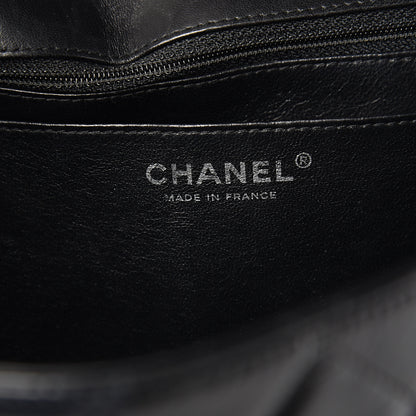 Chanel Distressed Patent Quilted Jumbo Single Flap Black 5 of 10