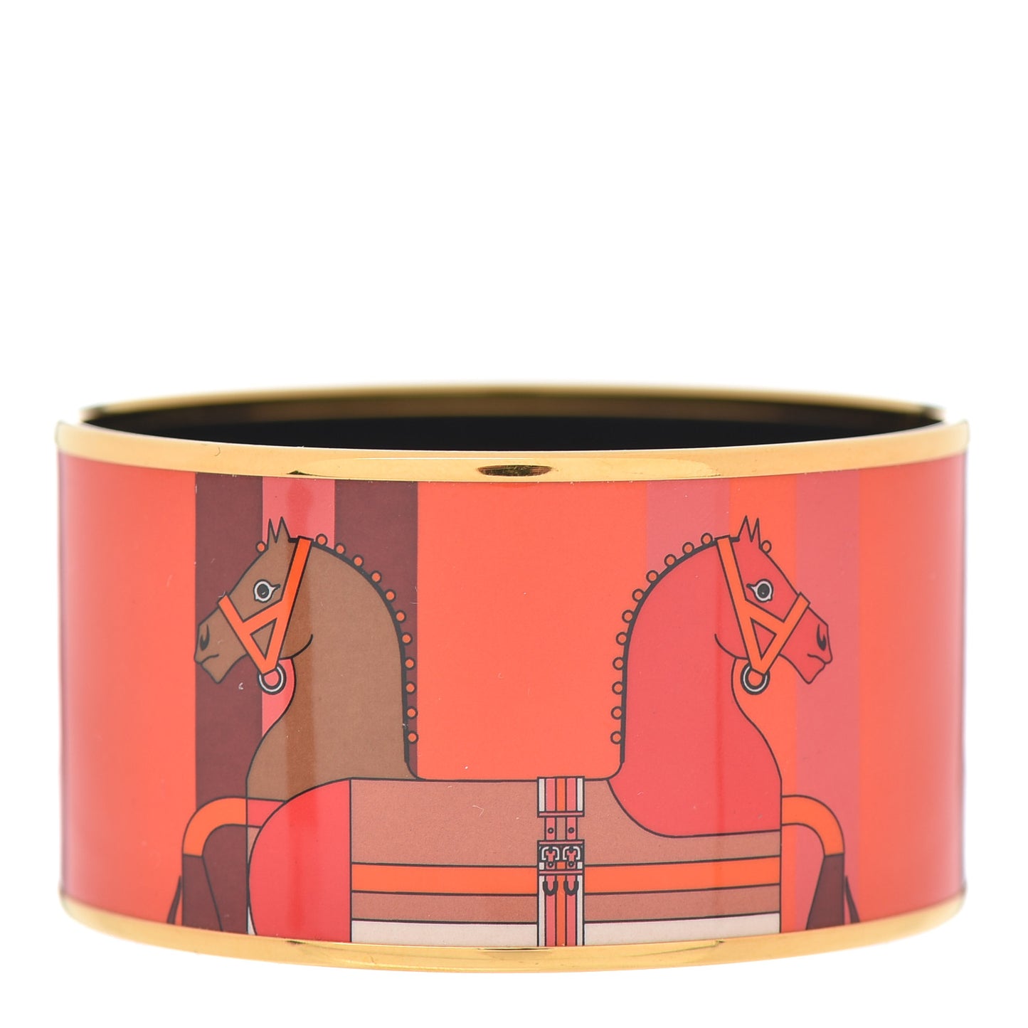 Enamel Printed Nouveau Rocabar Extra Wide Bracelet 65