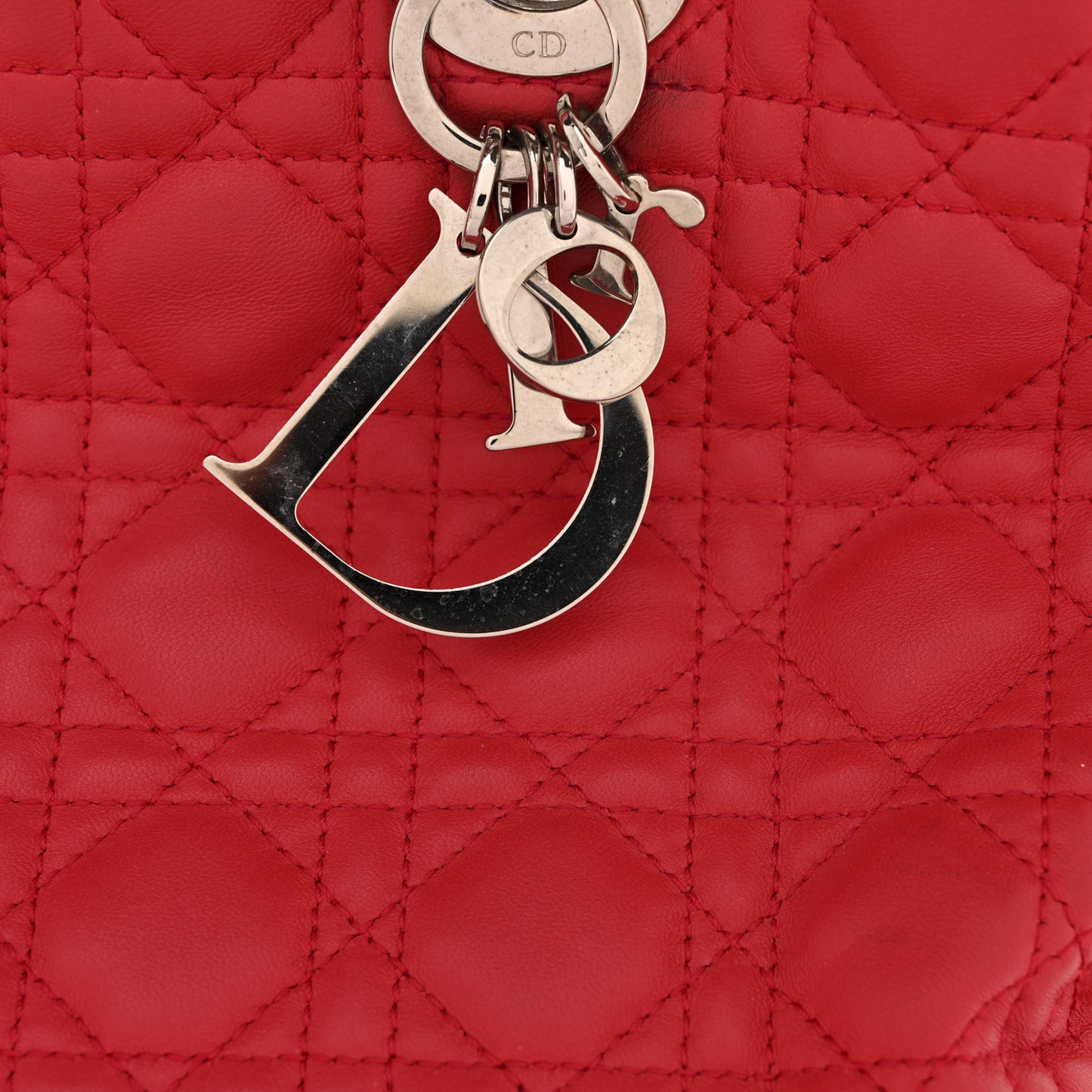 Lambskin Cannage Large Dior Soft Shopping Tote Fuchsia